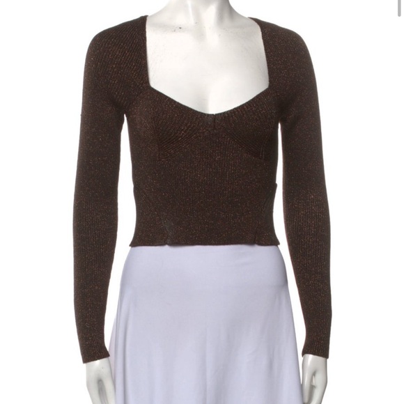 STAUD Tops - STUAD v neck crop top